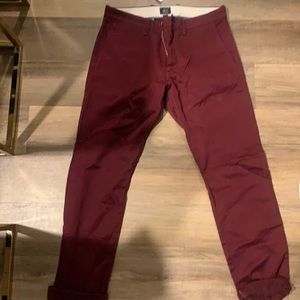 Brand New J Crew Maroon Chino Pants